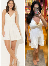 Ocean Drive Rib Knit Twist Front Dress - White