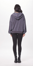 VINTAGE HAVANA CHARCOAL CASHMERE FLEECE HOODIE