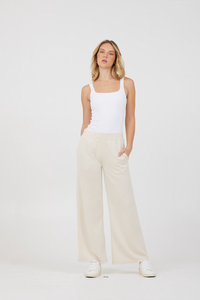 VINTAGE HAVANA CLOUD FLEECE FLARE PANT - SOUTH BEACH SAND
