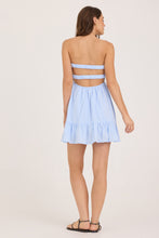 Ocean Drive Textured Cotton Strapless Mini Dress - White or Bermuda Blue