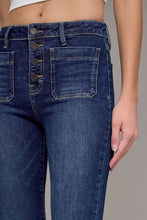Hidden Happi High Waist Flare wih Chewed Hem