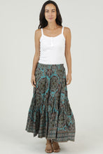 Mandela Printed Skirt - Ivory or Teal