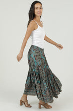 Mandela Printed Skirt - Ivory or Teal