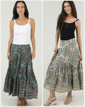 Mandela Printed Skirt - Ivory or Teal