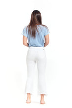1822 27'' Luxe Demi Boot Jean W/ Sharkbite Hem - White