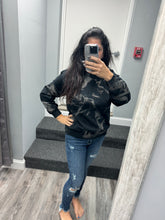 Hand Bleached Black Fleece Lined pullover- Adult and Youth