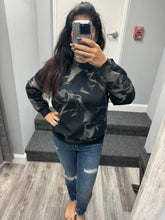 Hand Bleached Black Fleece Lined pullover- Adult and Youth