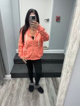 POL Washed Distressed Zip-up Hoodie - Assorted Colors