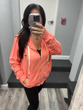 POL Washed Distressed Zip-up Hoodie - Assorted Colors