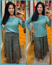 One Size Pullover Sweater- Teal