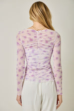 Lettuce Hem Mesh Layering Top - Lavender or Blue