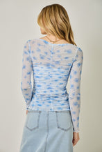 Lettuce Hem Mesh Layering Top - Lavender or Blue