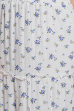 Floral Maxi Skirt - Blue