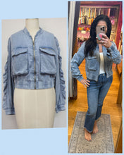 Zipper Jacket - Washed Denim Blue