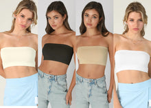 Nikkibiki Bandeau Top - Black, White , Ivory or Stone