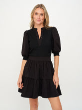 SIX FIFTY ANNABELLE | MIXED MEDIA DRESS - BLACK