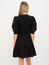 SIX FIFTY ANNABELLE | MIXED MEDIA DRESS - BLACK