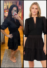 SIX FIFTY ANNABELLE | MIXED MEDIA DRESS - BLACK