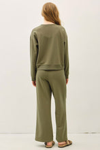 Sweatfleece Cropped Shirt - Olive or Berry