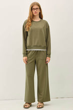 Sweatfleece Wide Pants - Olive or Berry