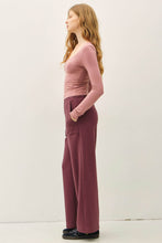 Sweatfleece Wide Pants - Olive or Berry