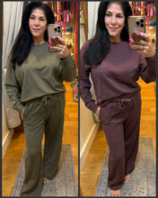 Sweatfleece Wide Pants - Olive or Berry