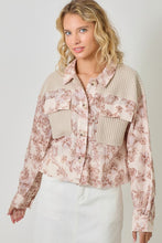 Mystree Mixed Media Jacket - Cappuccino