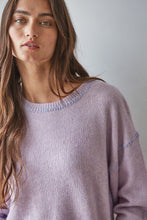 Double Play Sweater Top - Lavender