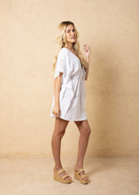 COTTON COVER-UP - BLUE TIEDYE, WHITE OR BABY TURQUOISE