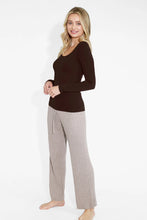 Nikibiki Long Sleeve Scoop Neck Top - Black, White or Ivory