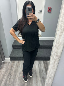 BELLA + CANVAS - Women's Relaxed Heather CVC V-Neck Tee - Assorted Colors