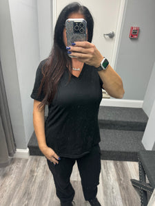 BELLA + CANVAS - Women's Relaxed Heather CVC V-Neck Tee - Assorted Colors
