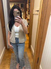 Open Front Knit Cardigan - Sand