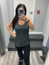 BELLA + CANVAS - Women's Flowy Racerback Tank - Charcoal