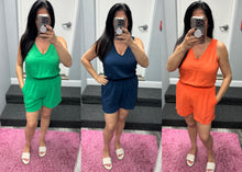 Summer Days Airflow Game Day Romper - Navy, Kelly Green or Orange