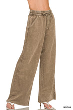WASHED FRENCH TERRY SWEATPANTS - SLEET, MOCHA OR BLUE GREY