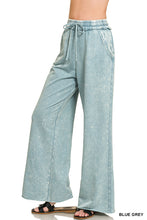 WASHED FRENCH TERRY SWEATPANTS - SLEET, MOCHA OR BLUE GREY