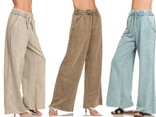 WASHED FRENCH TERRY SWEATPANTS - SLEET, MOCHA OR BLUE GREY
