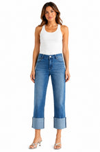 1822 Denim 29.5''- 25'' Relaxed Straight Roll Cuff Jean In Paola