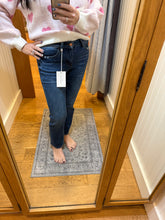 Flying Monkey Mid Rise Ankle Slim Straight Jeans