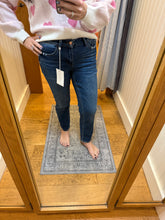 Flying Monkey Mid Rise Ankle Slim Straight Jeans