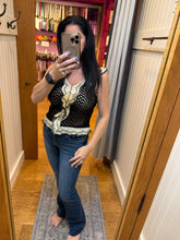 Sleeveless Ruffle Romantic Knit Top - Black