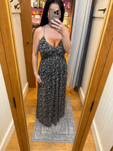 Criss-cross Back Mesh Dress - Black