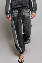 POL jogger pants in french terry - Black