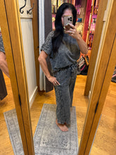 Mineral Washed Boho Trim Blouse Top - Ashed Black