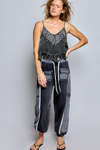 POL jogger pants in french terry - Black