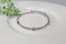 Stackable Silver Metal Bracelet - Assorted Colors