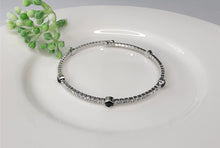 Stackable Silver Metal Bracelet - Assorted Colors