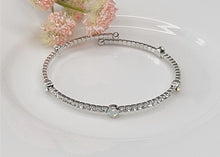 Stackable Silver Metal Bracelet - Assorted Colors