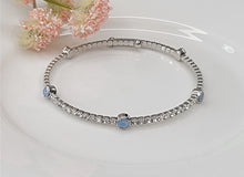 Stackable Silver Metal Bracelet - Assorted Colors